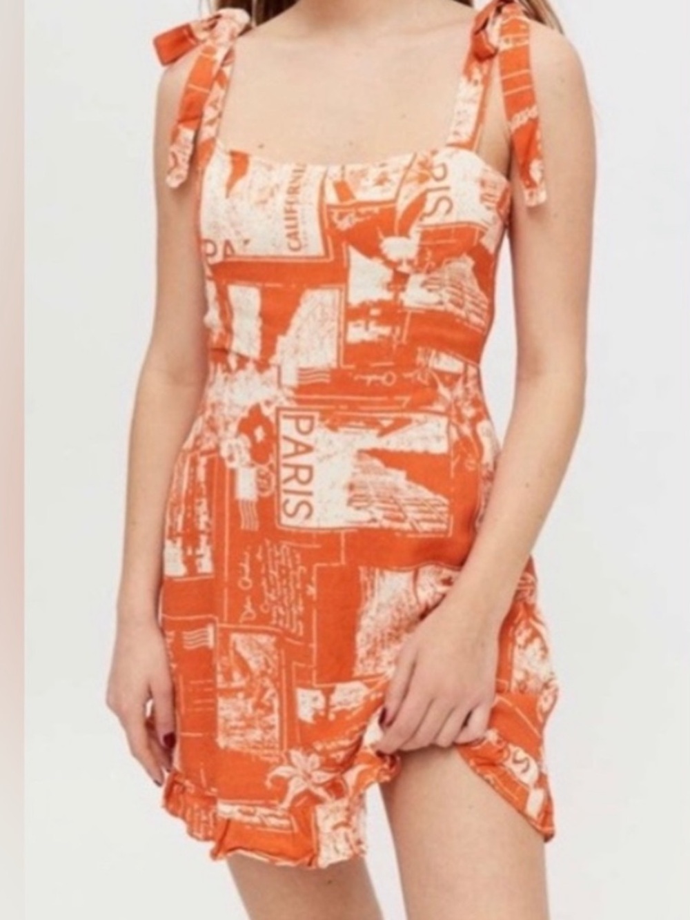 URBAN OUTFITTERS Jolene Linen Mini Dress - Like New, Small